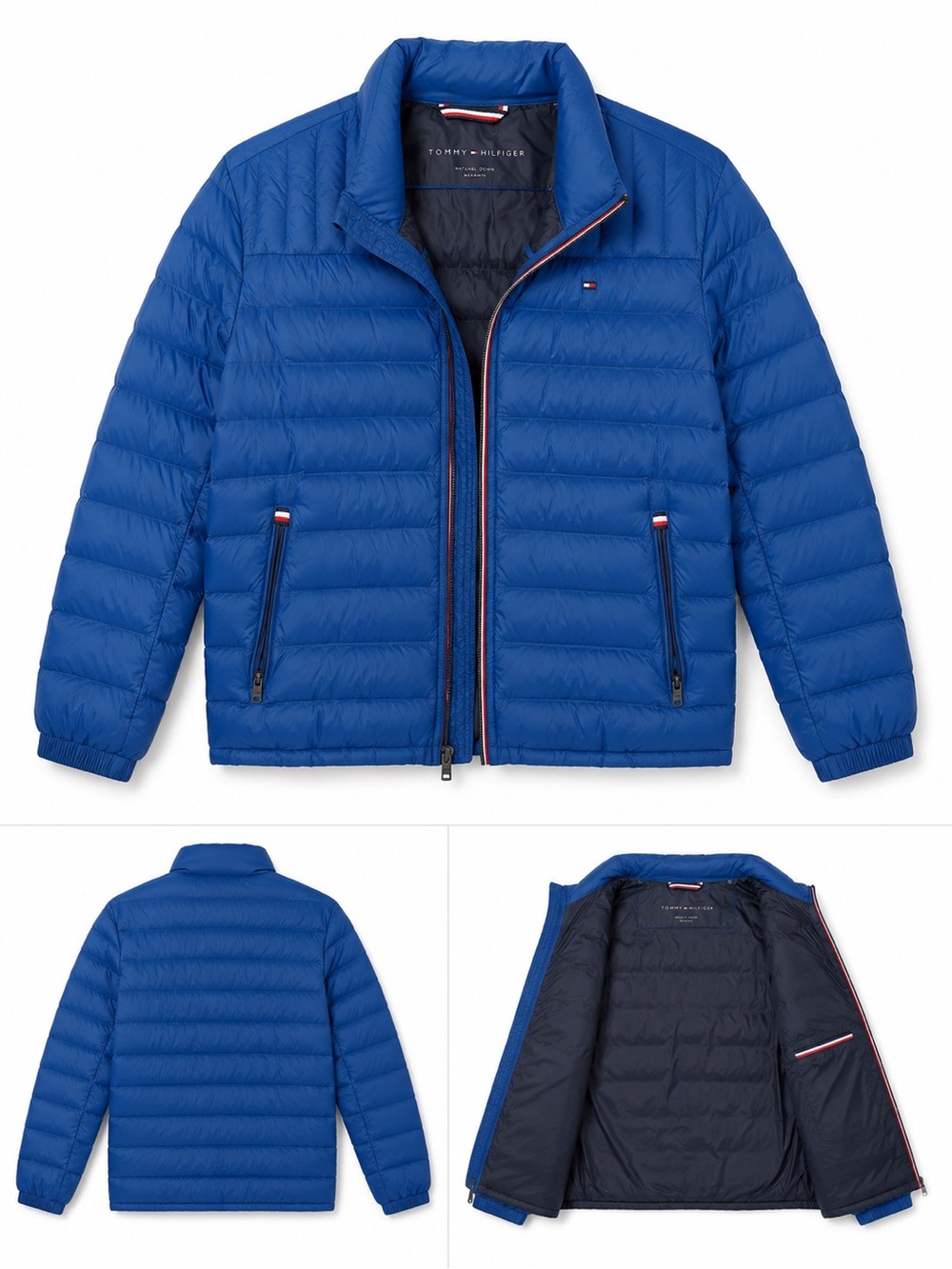 Tommy Hilfiger Men's Royal Blue Quilted Packable Puffer Jacket